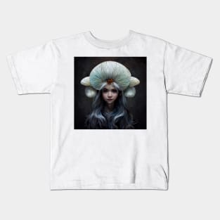 Marquise the Mushroom Faerie by Kim Turner Art Kids T-Shirt